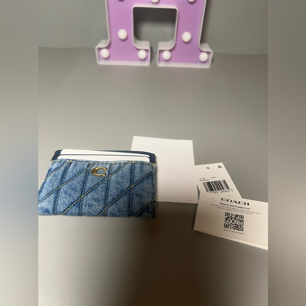 Coach card case with quilting - Picture 7 of 9